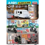 A101 10 Temmuz İtibarıyla Moped, Karavan ve Teknolojik Ürünleri Tüketicilere Sunuyor