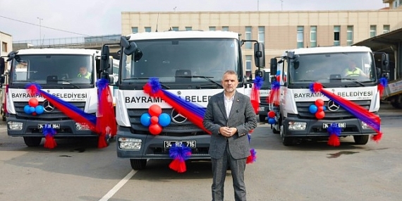 Bayrampaşa’nın temizlik filosuna 3 yeni araç