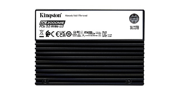 Kingston, Yeni Nesil Veri Merkezleri İçin 30,72 TB Gen5 U.2 NVMe SSD Modelini Tanıttı