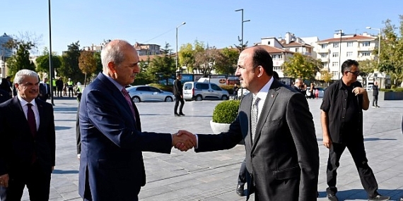 TBMM Başkanı Numan Kurtulmuş, Konya Büyükşehir Belediye Başkanı Uğur İbrahim Altay’ı Ziyaret Etti