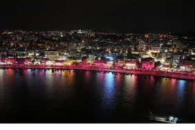 YEDAŞ, Meme Kanseri Farkındalığı İçin Samsun Atakum Sahili’ni Pembeye Bürüdü
